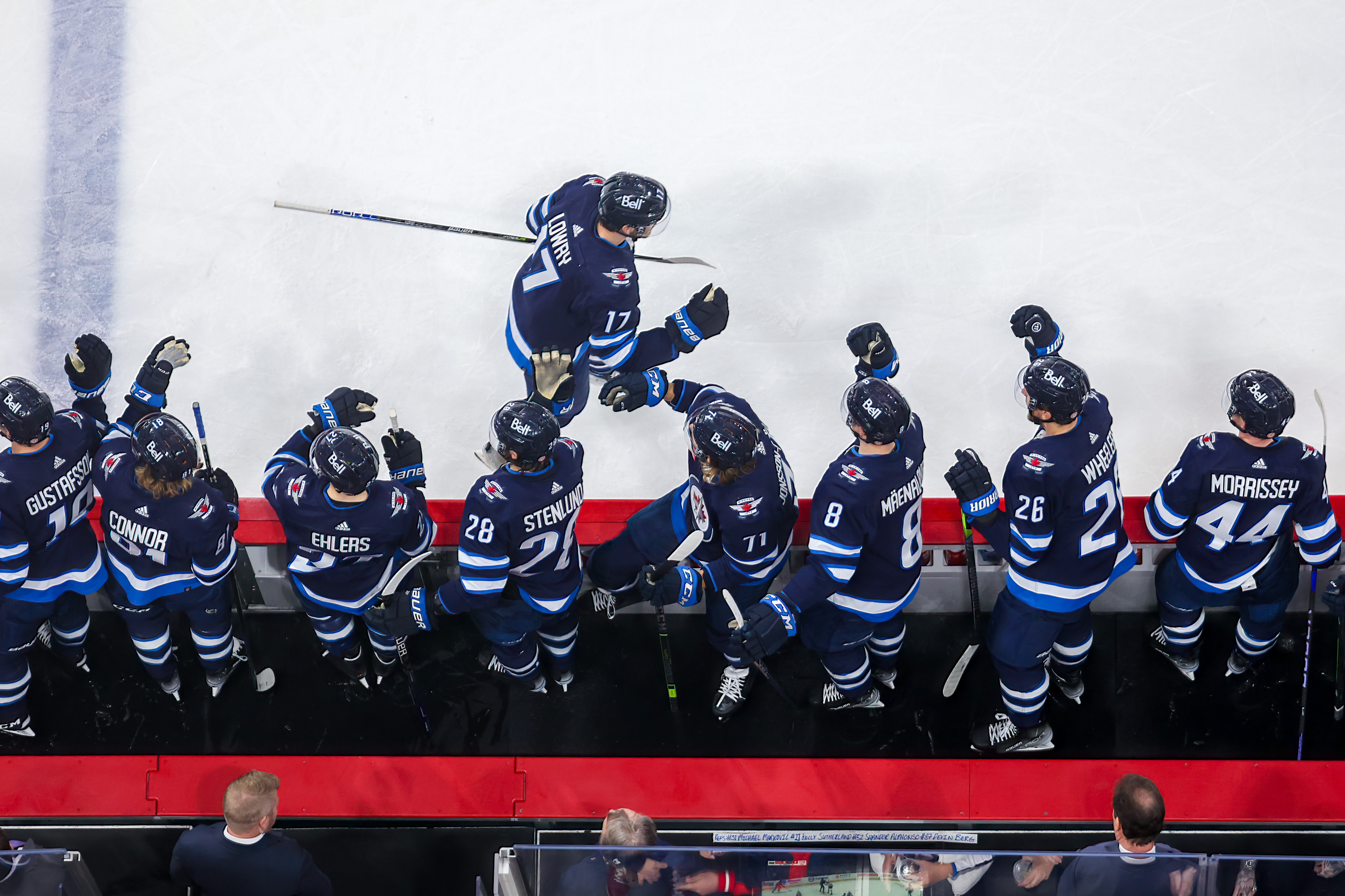 Watch Live: Newly named Jets captain Adam Lowry talks about new role